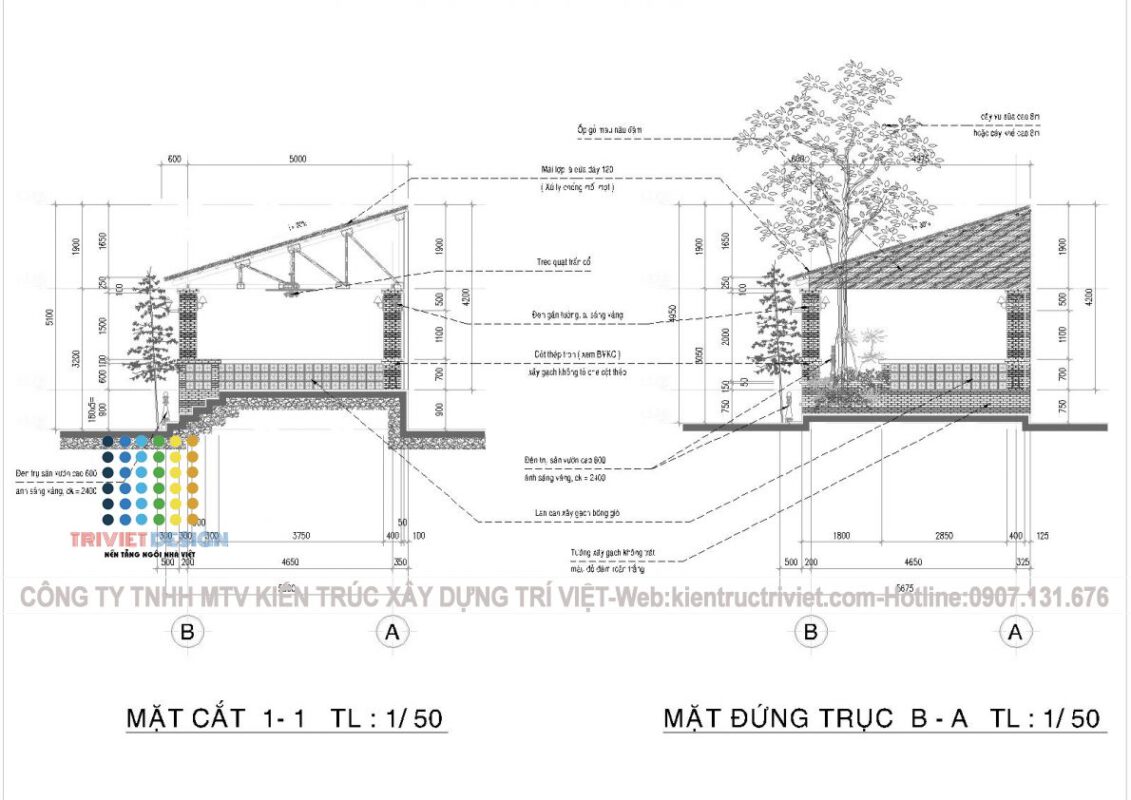 bản vẽ mẫu quán cafe sân vườn đẹp nhất
