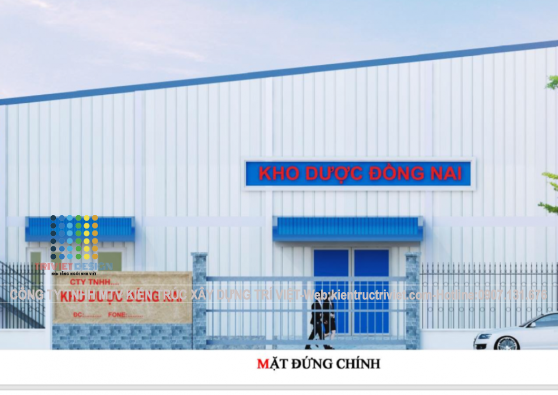 bản vẽ nhà kho dược hiện đại