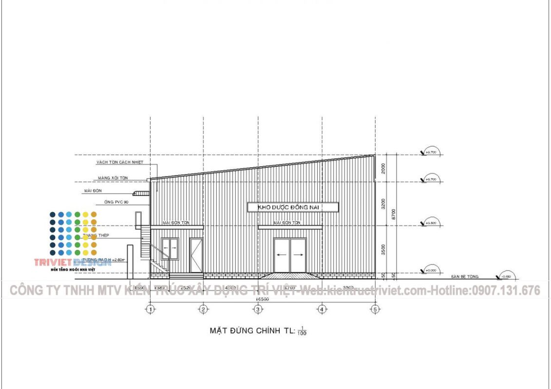 bản vẽ thiết kế nhà kho chứa dược phẩm