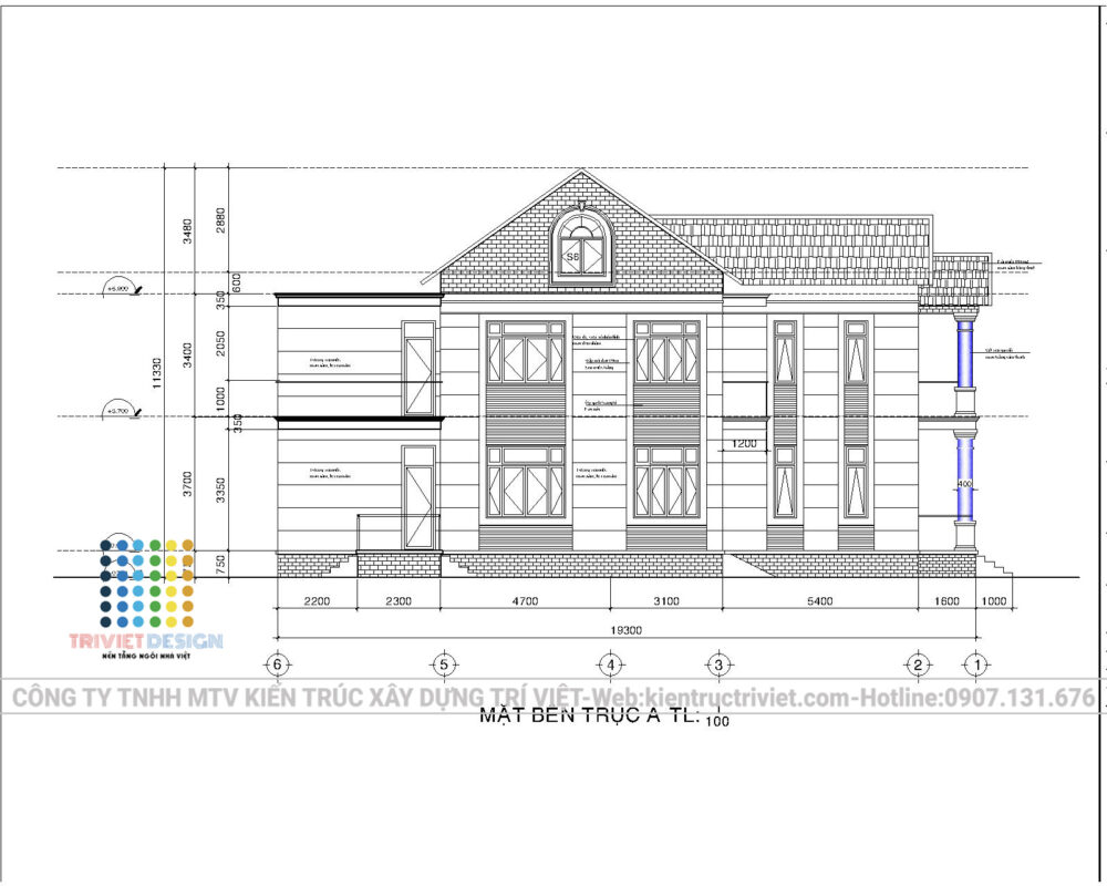 biệt thự phố 1 tầng hiện đại