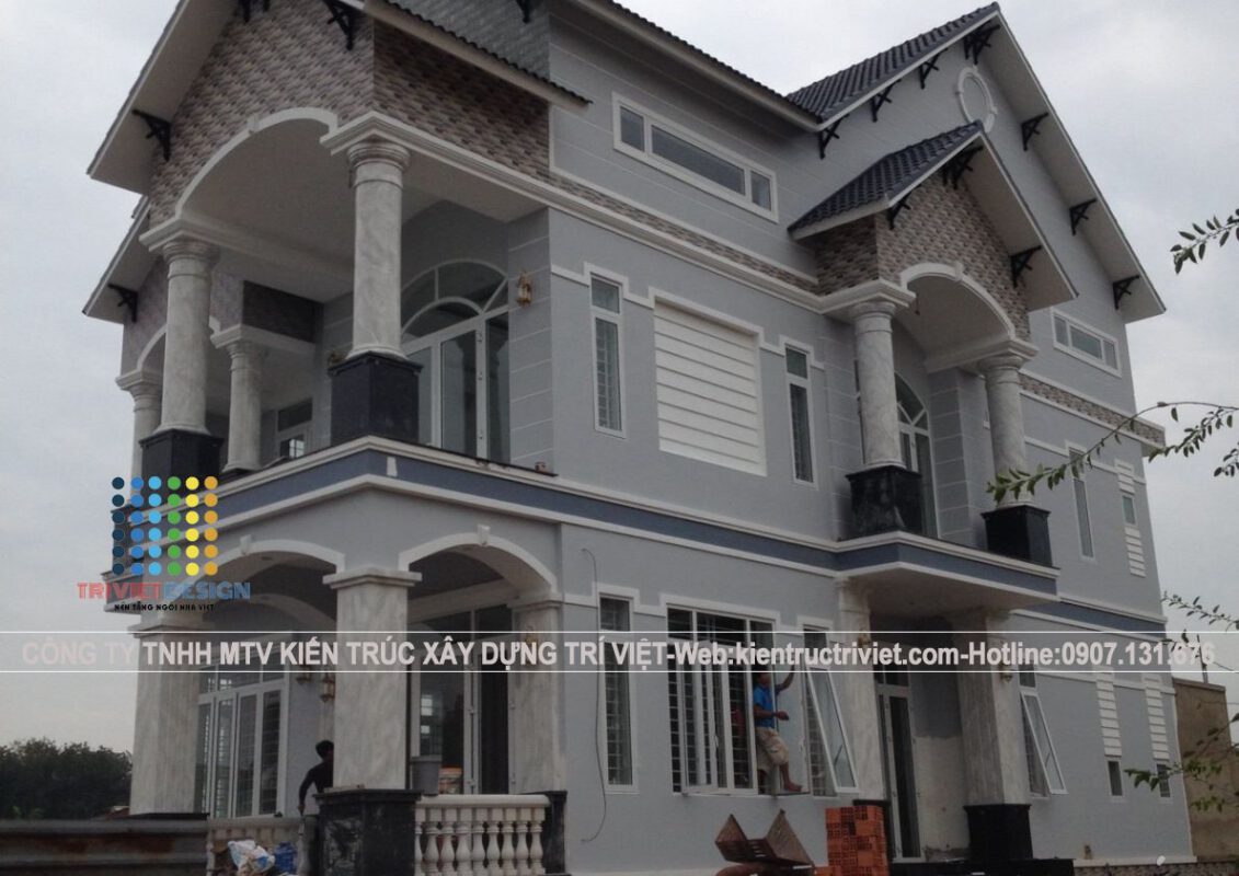 mặt tiền nhà phố 2 tầng sang trọng