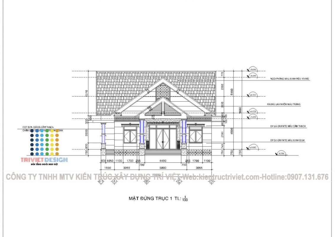 mẫu biệt thự vườn củ chi đơn giản