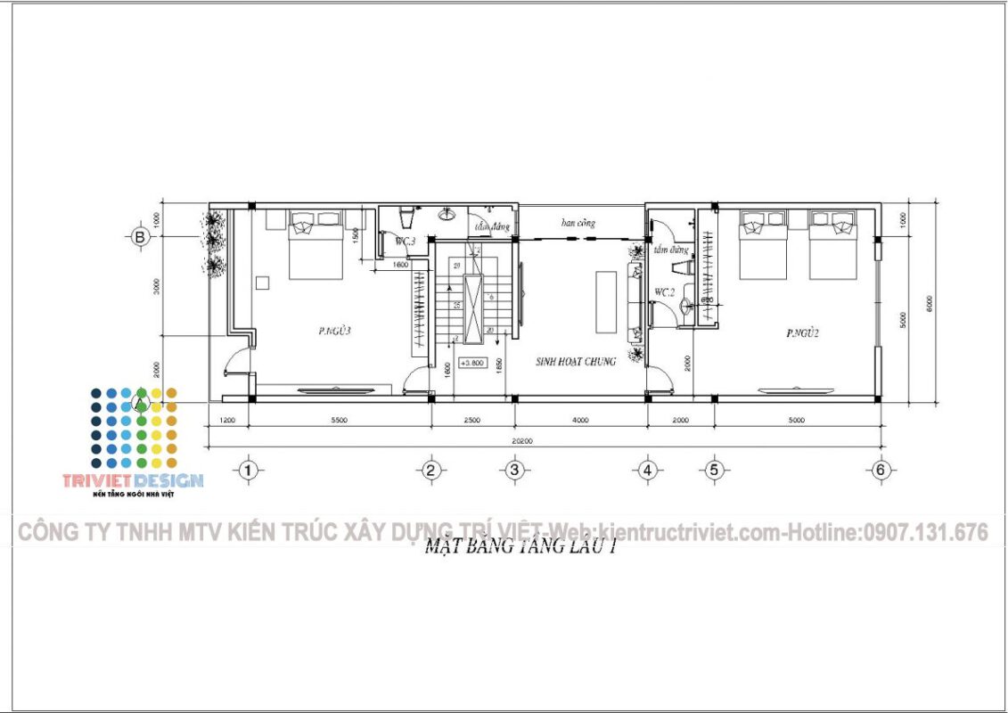 mẫu nhà phố 5x20 đẹp