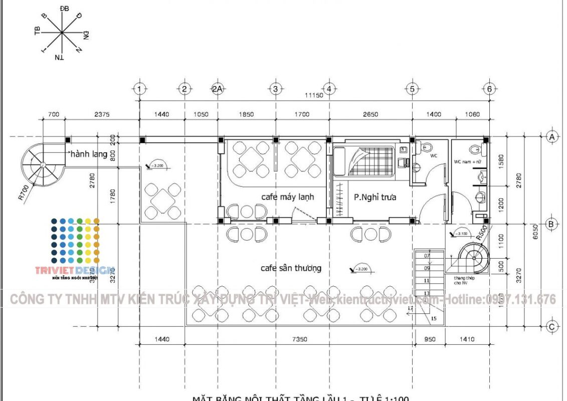mẫu quán cafe phố đẹp dễ thương