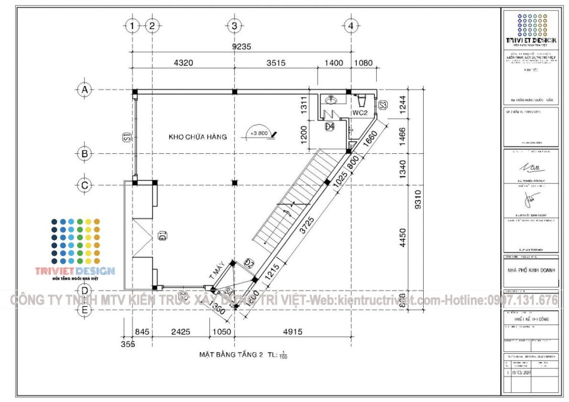 mẫu thiết kế nhà shophouse hiện đại