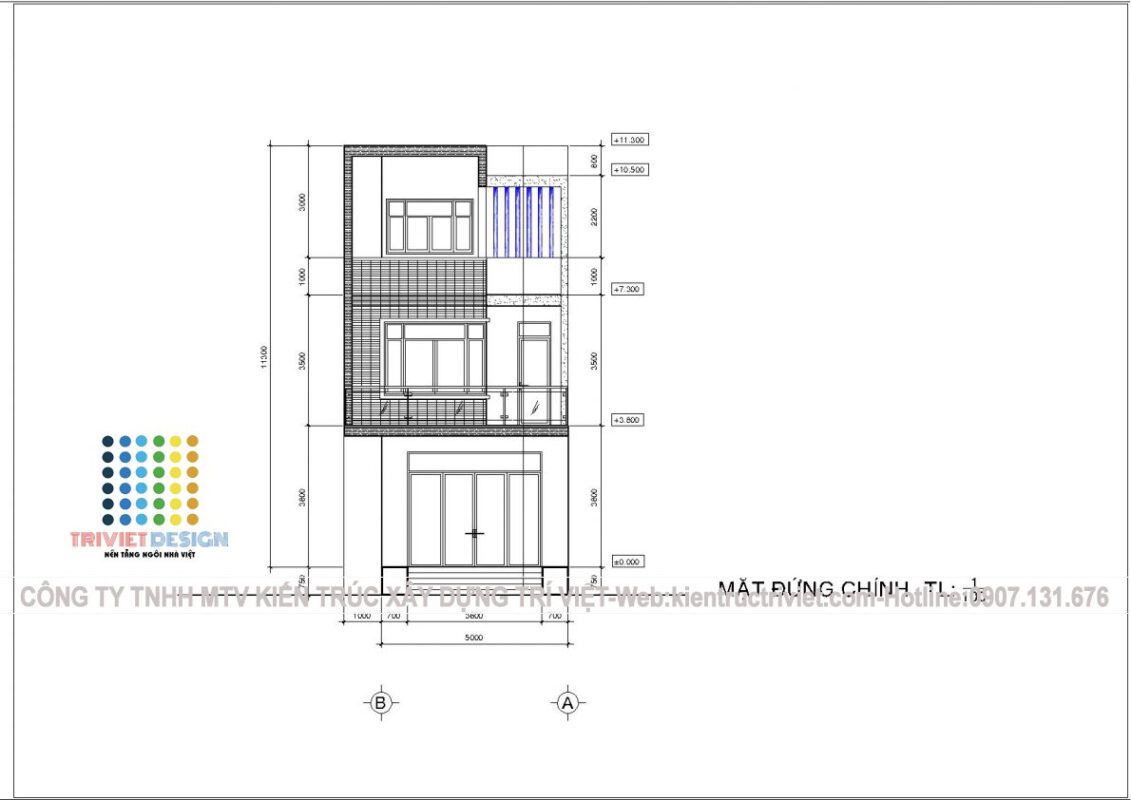 nhà phố 5x20 đẹp hiện đại
