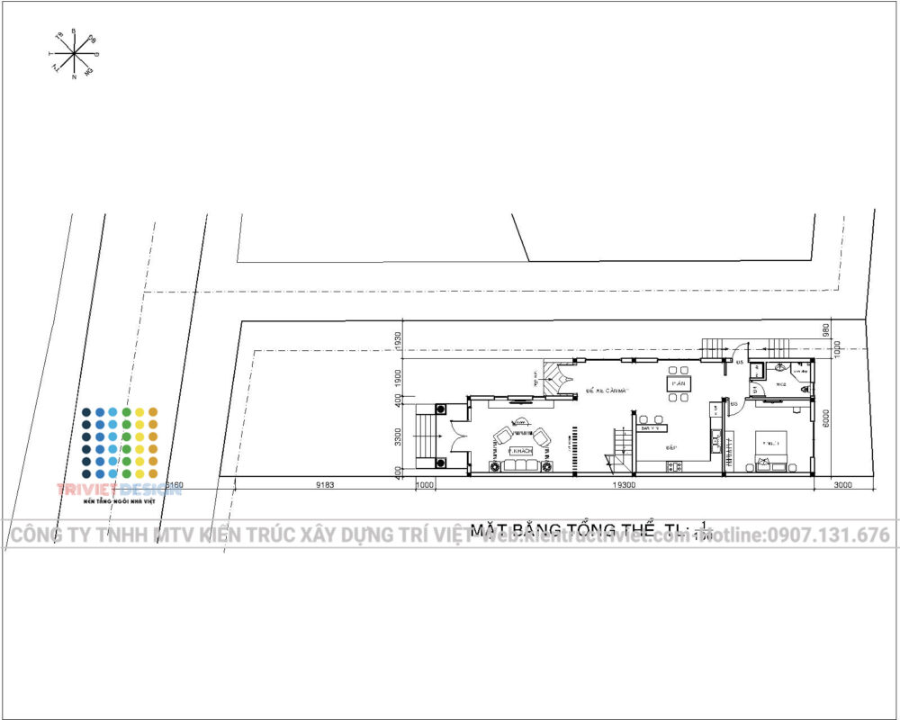 thiết kế biệt thự phố 01 trệt 01 lầu đẹp