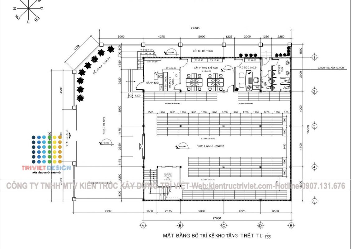 thiết kế nhà kho dược rộng rãi