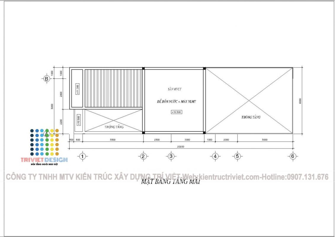 thiết kế nhà phố 5x20 hiện đại
