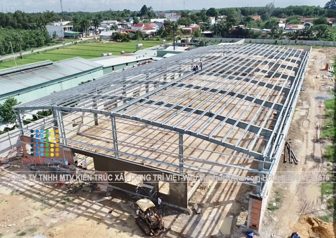 thiết kế nhà xưởng công ty rộng rãi