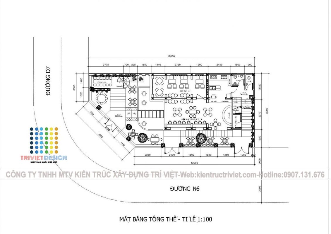 thiết kế quán cafe phố đẹp
