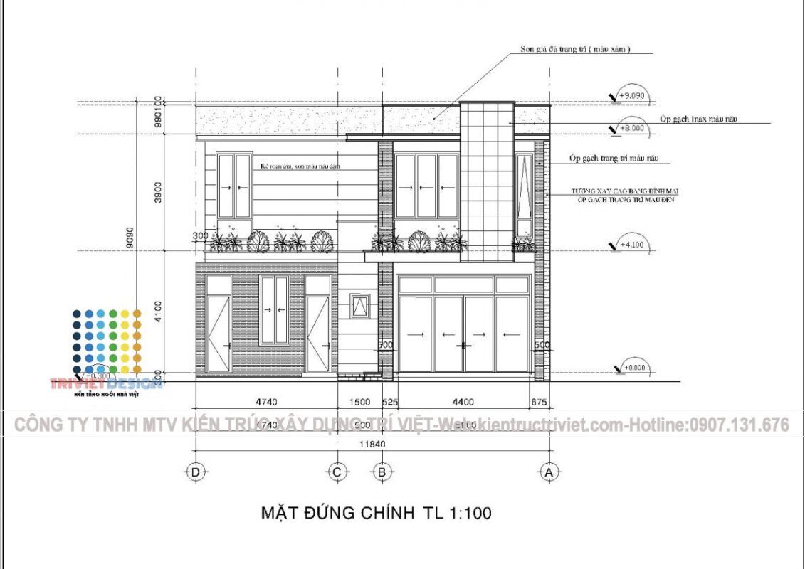thiết kế spa kinh doanh kết hợp nhà ở