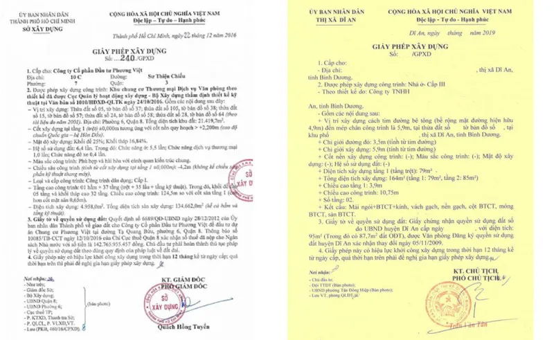 xin giấy phép xây dựng củ chi