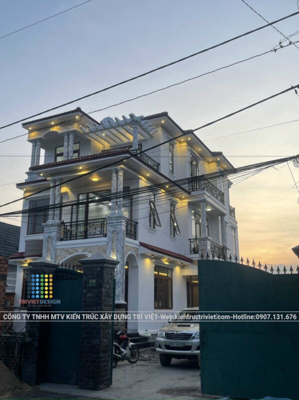 mẫu nhà biệt thự tân cổ điển đẹp