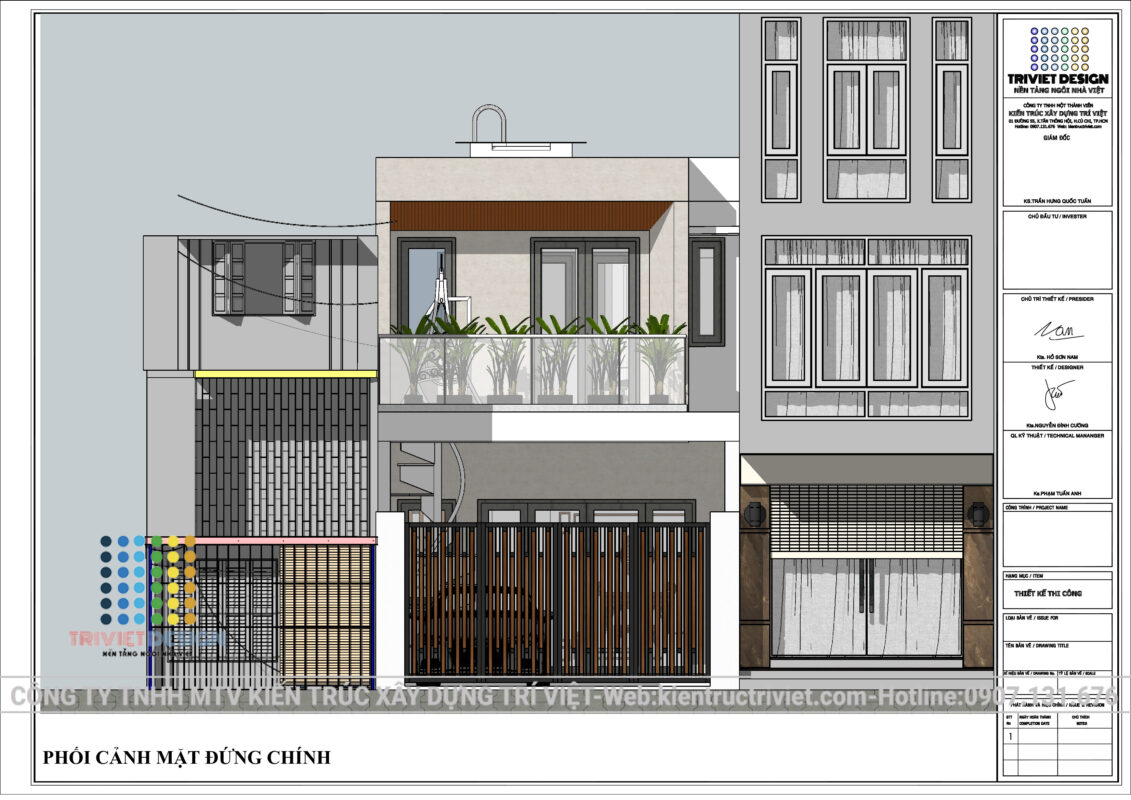 phối cảnh nhà ở riêng lẻ đẹp nhất