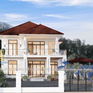 ảnh nhà biệt thự vườn 2 tầng đẹp