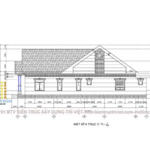 bản vẽ biệt thự sân vườn củ chi đẹp