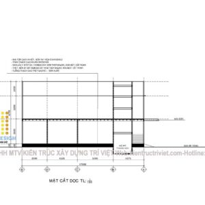 bản vẽ nhà kho dược đơn giản