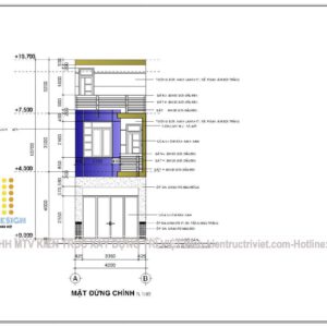 bản vẽ nhà phố 4x12 đẹp 2023