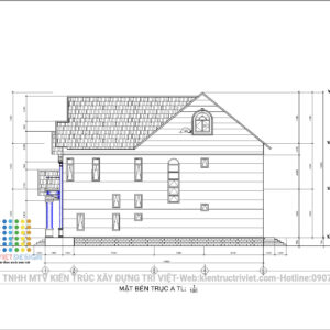 bản vẽ thiết kế biệt thự vườn 3 tầng đẹp