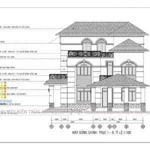 biệt thự 3 tầng mái nhật hiện đại tại củ chi
