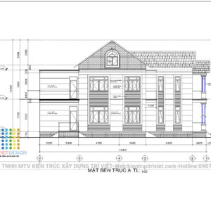 biệt thự phố 2 tầng hiện đại