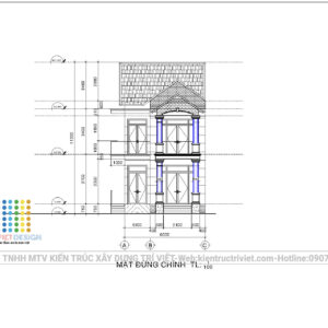 biệt thự phố hiện đại 2 tầng
