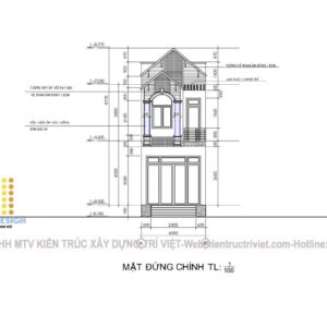mặt tiền nhà phố 4m đẹp