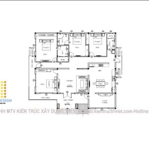 mẫu biệt thự vườn trệt rộng chi phí thấp