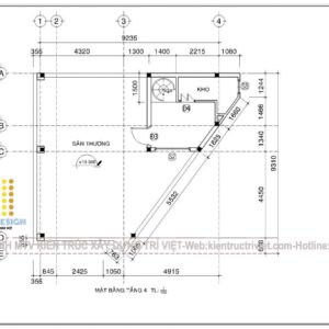 mẫu shophouse tam giác hiện đại