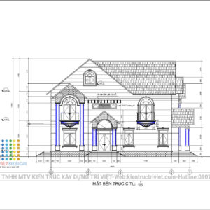 thiết kế biệt thự vườn 3 tầng đẹp hiện đại