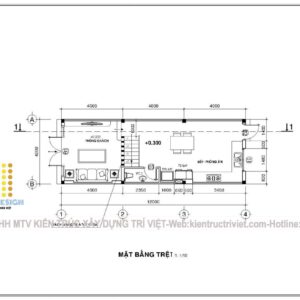 thiết kế nhà ống mặt tiền 4m