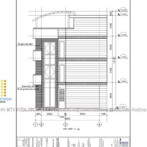 thiết kế nhà shophouse 3 tầng tam giác