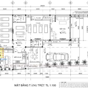 thiết kế phòng spa hiện đại kết hợp ở