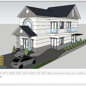 biệt thự mái thái 2 tầng đẹp