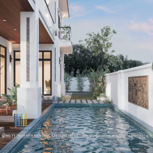 biệt thự sân vườn rộng đẹp có hồ bơi