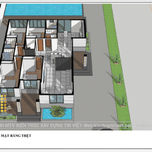 biệt thự vườn trệt hiện đại