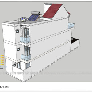 mặt tiền nhà phố 3 tầng hiện đại