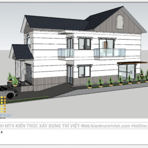 mẫu biệt thự mái thái đẹp