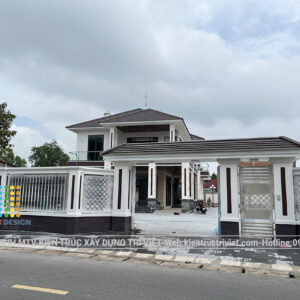 mẫu biệt thự nhà vườn đẹp có bể bơi