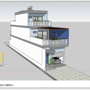 mẫu nhà phố 3 tầng mặt tiền 5m