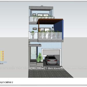 mẫu nhà phố hiện đại 3 tầng