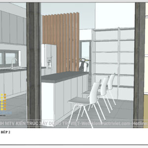 nhà biệt thự phố 2 tầng đẹp