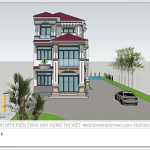 thiết kế biệt thự tân cổ điển sang trọng