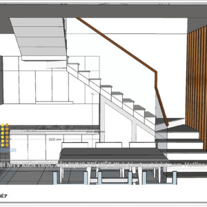 thiết kế nhà mặt phố 3 tầng đẹp sang trọng
