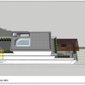 thiết kế nhà mặt phố 3 tầng rộng đẹp