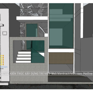 thiết kế phòng nha kết hợp nhà mặt phố 5 tầng